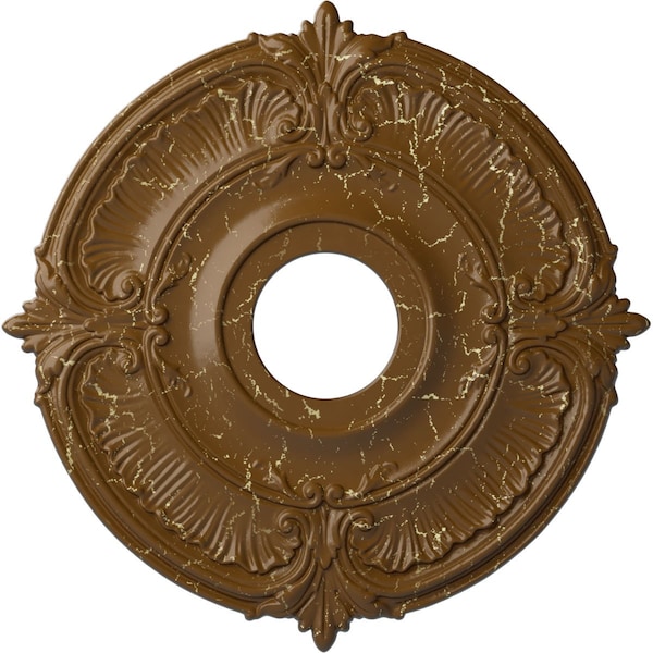 Ekena Millwork Attica Ceiling Medallion (Fits Canopies up to 5"), 18"OD x 4"ID x 5/8"P, Smokey Topaz Crackle CM18ATSTC - main
